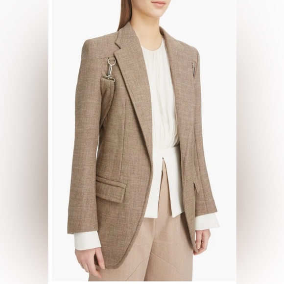 RARE Chloe Fall Winter 2018 Runway Blazer Coat Tweed Blazer Size 40 Pristine - Picture 9 of 14
